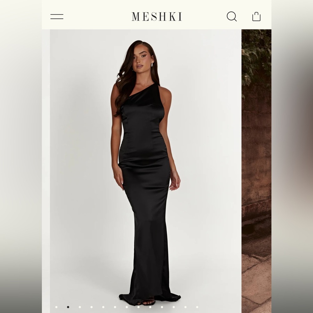 Meshki - Harper One Shoulder Gown - Black - M